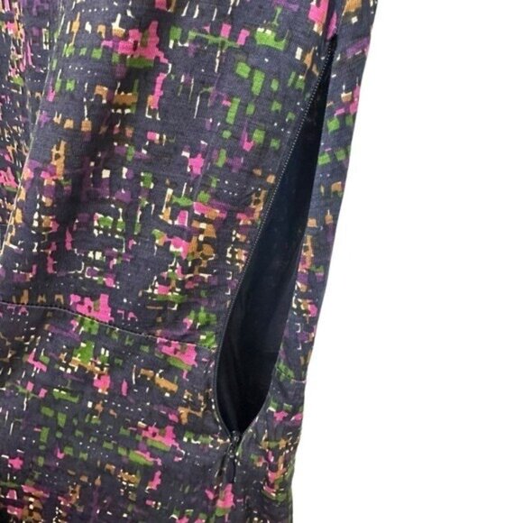 Boden US 2R Lydia Midi Dress Cowl Neck Half Sleeve Color Splash Purple WH540 - Picture 4 of 7